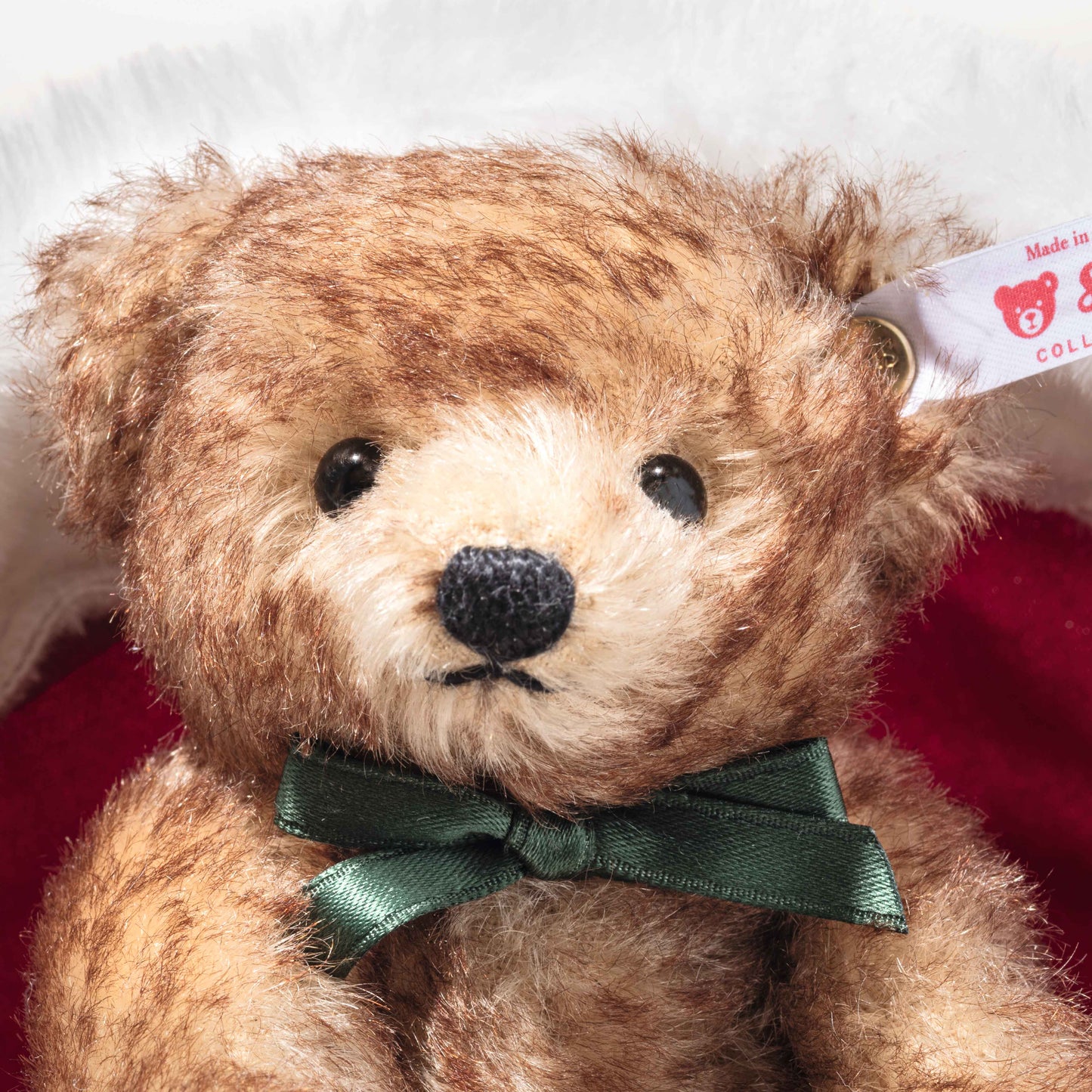 Steiff Igel und Teddybär in Weihnachtsmütze - 14cm - (005770) - Neu -