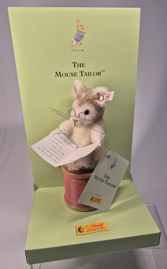 Steiff Rarität Beatrix Potter Der Schneider Mäserich, 17cm, neuwertig, (354236) ARCHIV