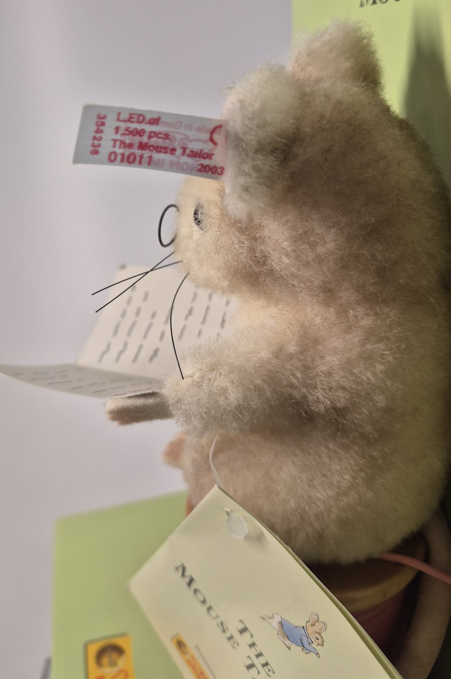 Steiff Rarität Beatrix Potter Der Schneider Mäserich, 17cm, neuwertig, (354236) ARCHIV