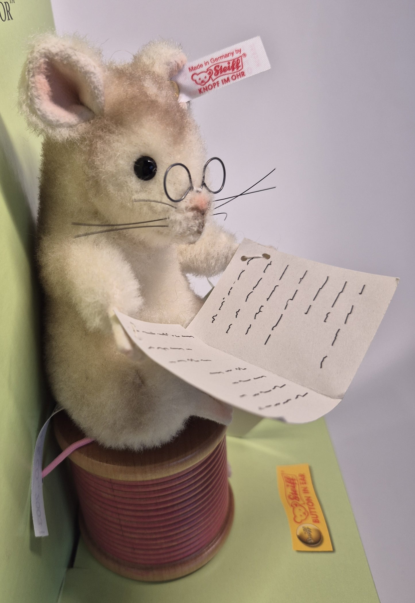 Steiff Rarität Beatrix Potter Der Schneider Mäserich, 17cm, neuwertig, (354236) ARCHIV