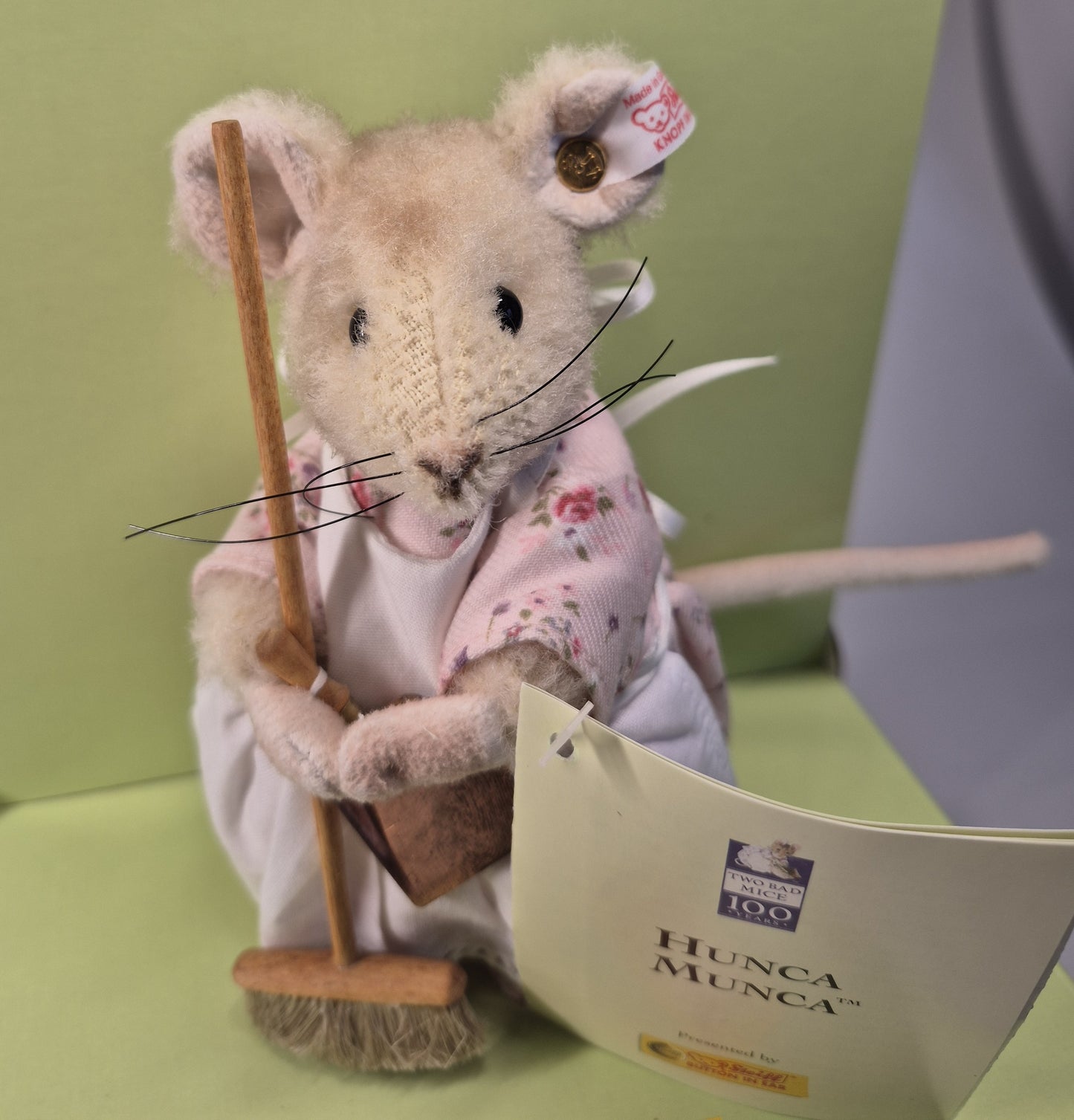 Steiff Rarität Beatrix Potter Hunca Munca Maus, 12cm, neuwertig, (661648)
