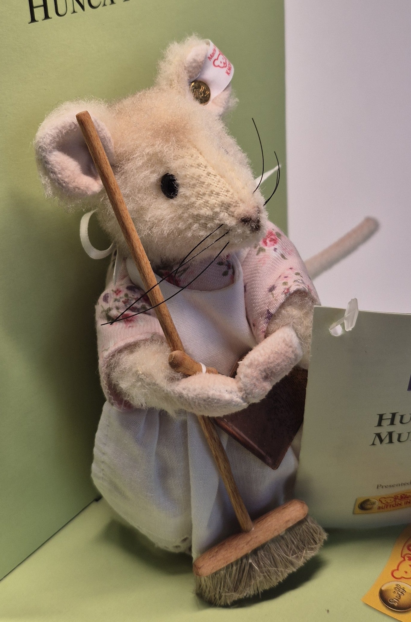 Steiff Rarität Beatrix Potter Hunca Munca Maus, 12cm, neuwertig, (661648)