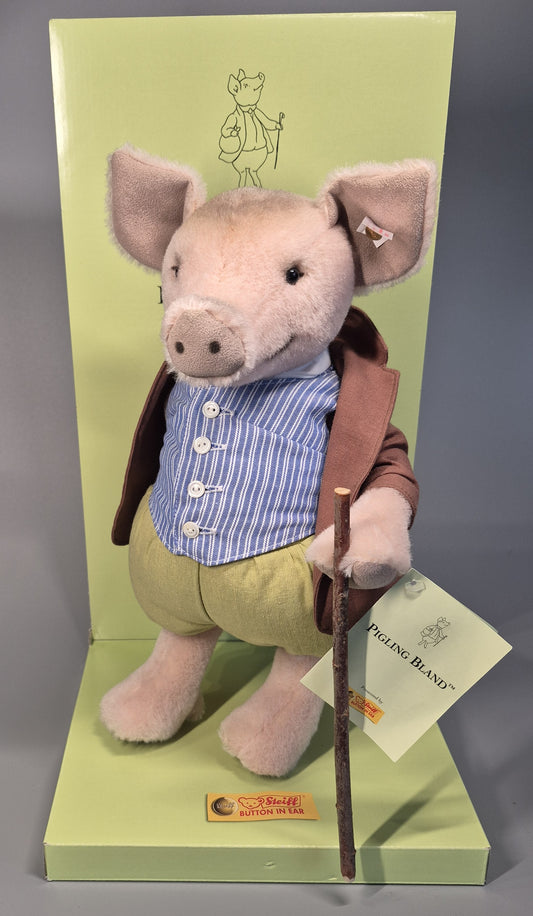 Steiff Rarität Beatrix Potter Pigling Bland™, 33cm, neuwertig, (653513) ARCHIV