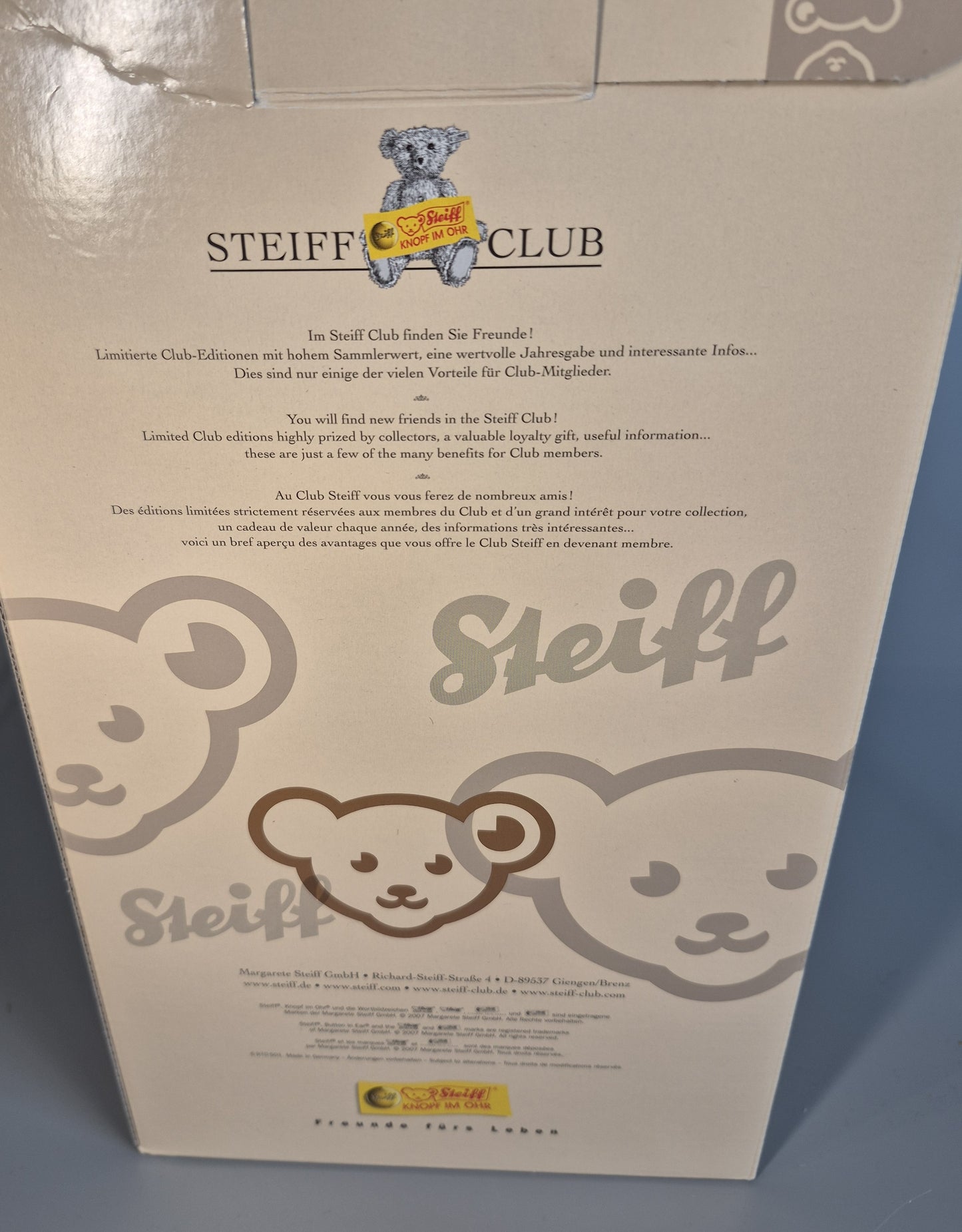 Steiff Sigi der Igel, mit Musikspielwerk, 20cm, neuwertig, 2008, (037092) ARCHIV