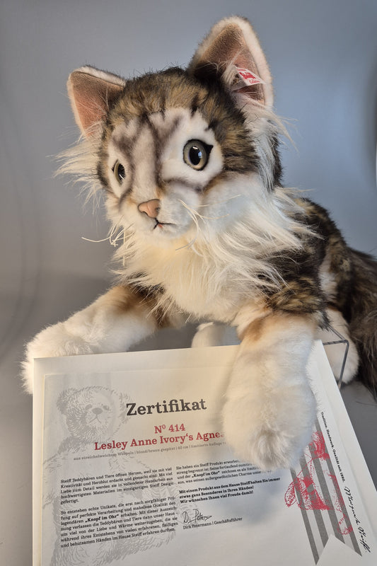 Steiff Katze Lesley Anne Ivory's Agneatha - 40cm - limitiert (690716) ARCHIV