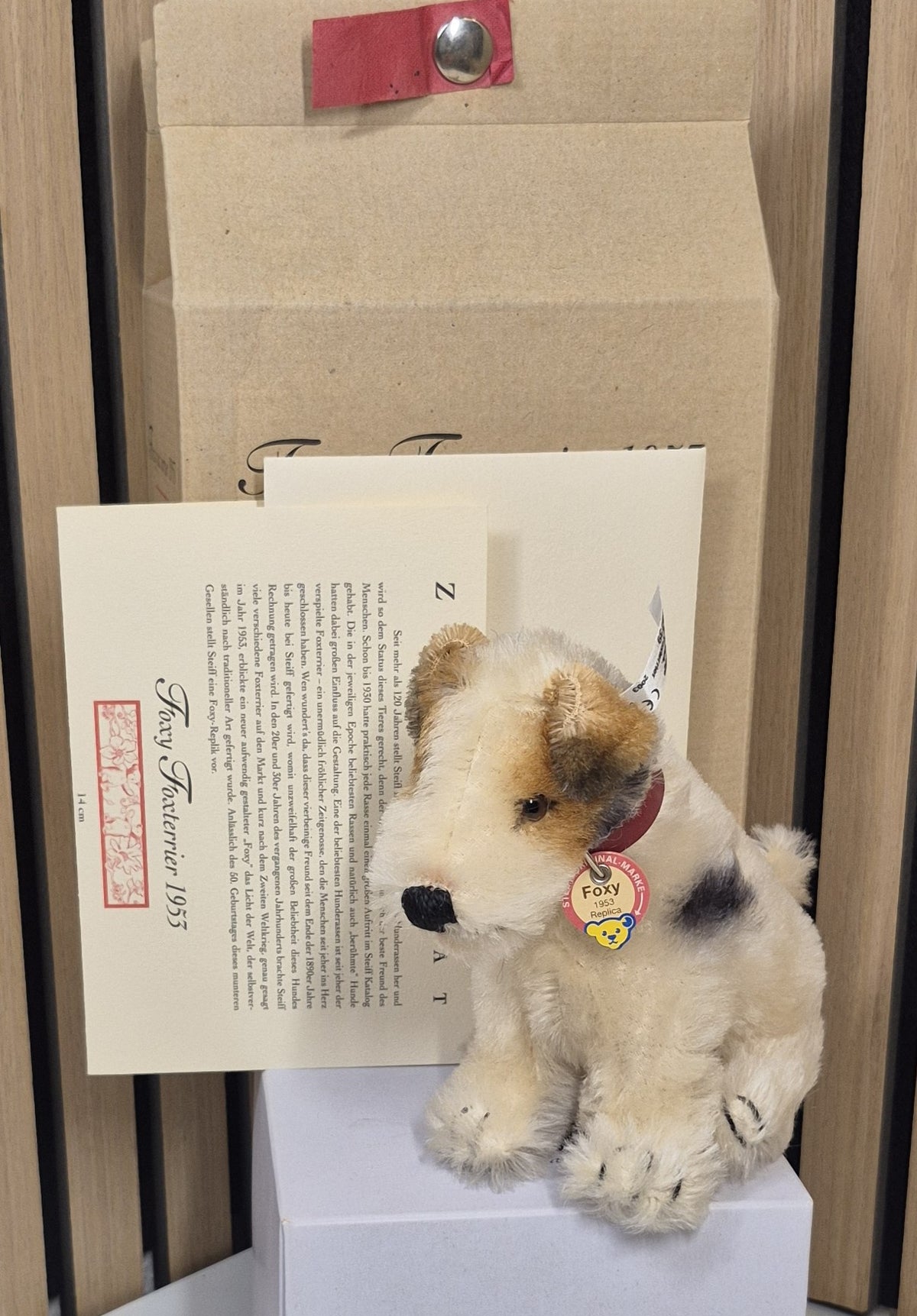 Steiff Foxy Replika - 14cm - 2003 - (402050) - Neuwertig - OVP