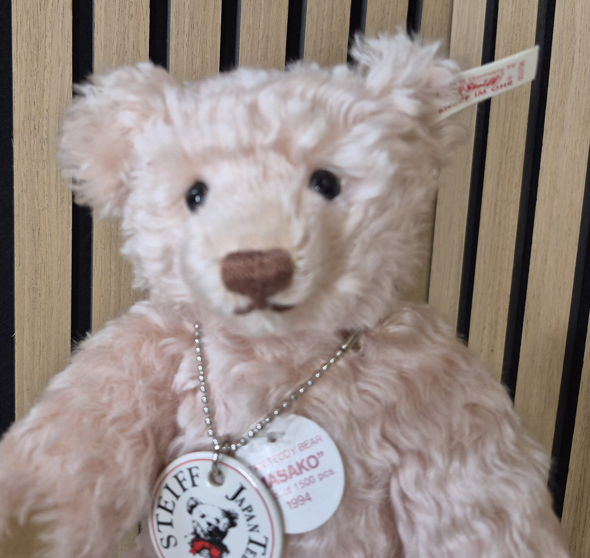 Steiff Japan Teddy Masako - rosé - 25cm - 1994/95- Neuwertig - (B8)
