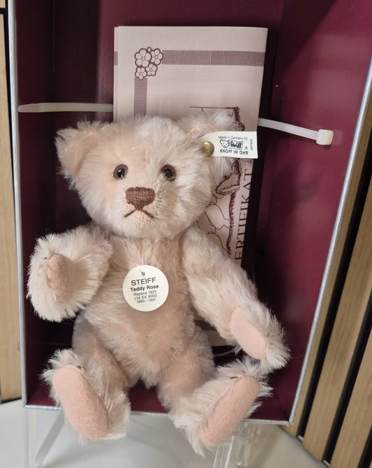 Steiff Replika Teddy Rose - rosé - 25cm - 1990- Neuwertig - (B10)