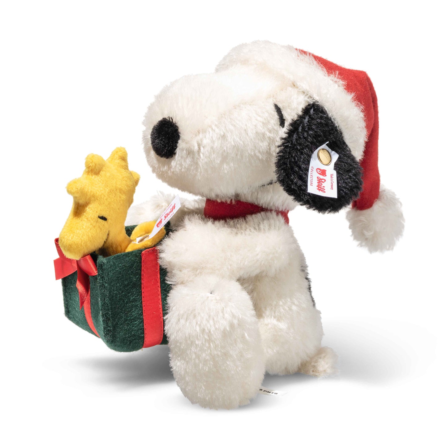 Steiff Snoopy mit Woodstock - Weihnachtsedition - 16cm - (356414) - Neu -