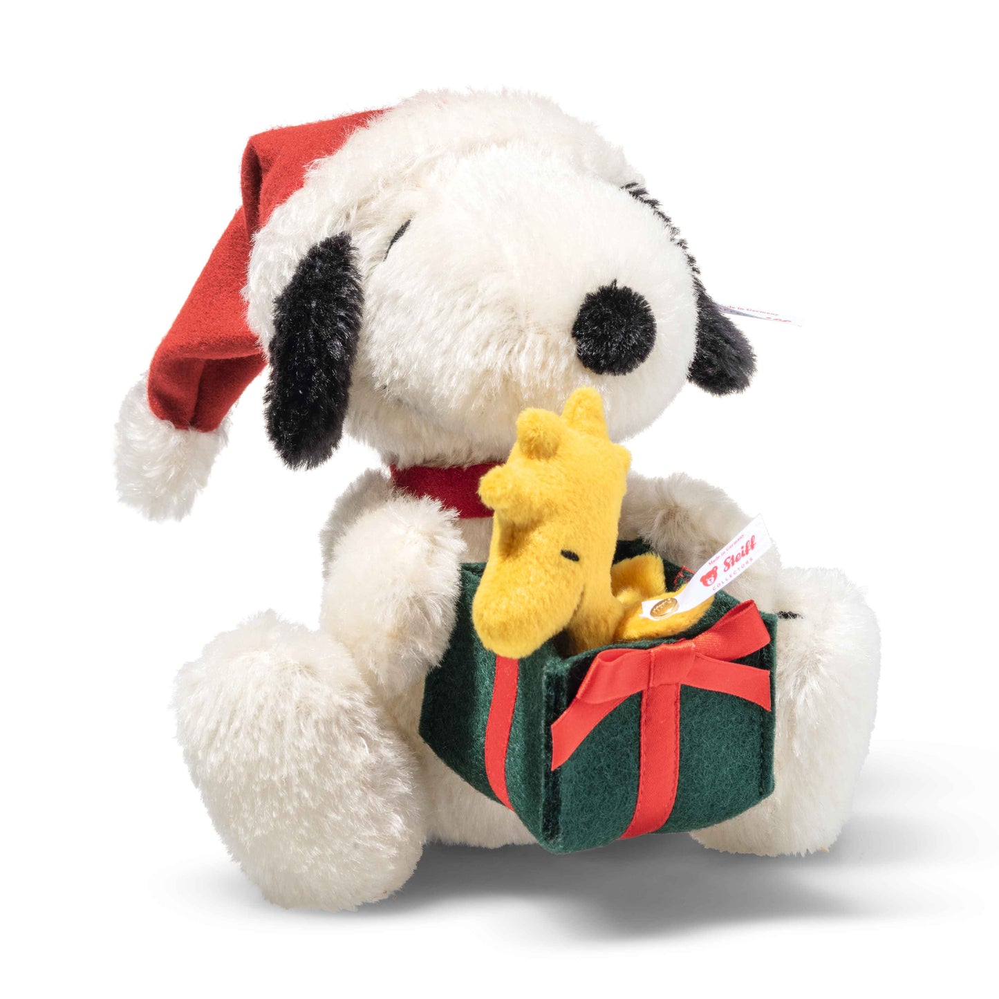 Steiff Snoopy mit Woodstock - Weihnachtsedition - 16cm - (356414) - Neu -
