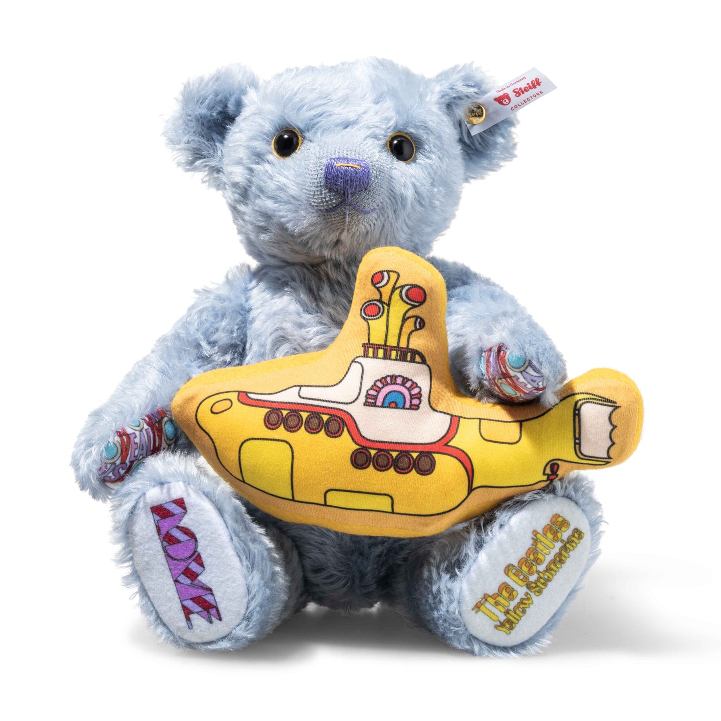 Steiff Rocks! Yellow Submarine Teddybär - 29cm - (356421) - Neu -