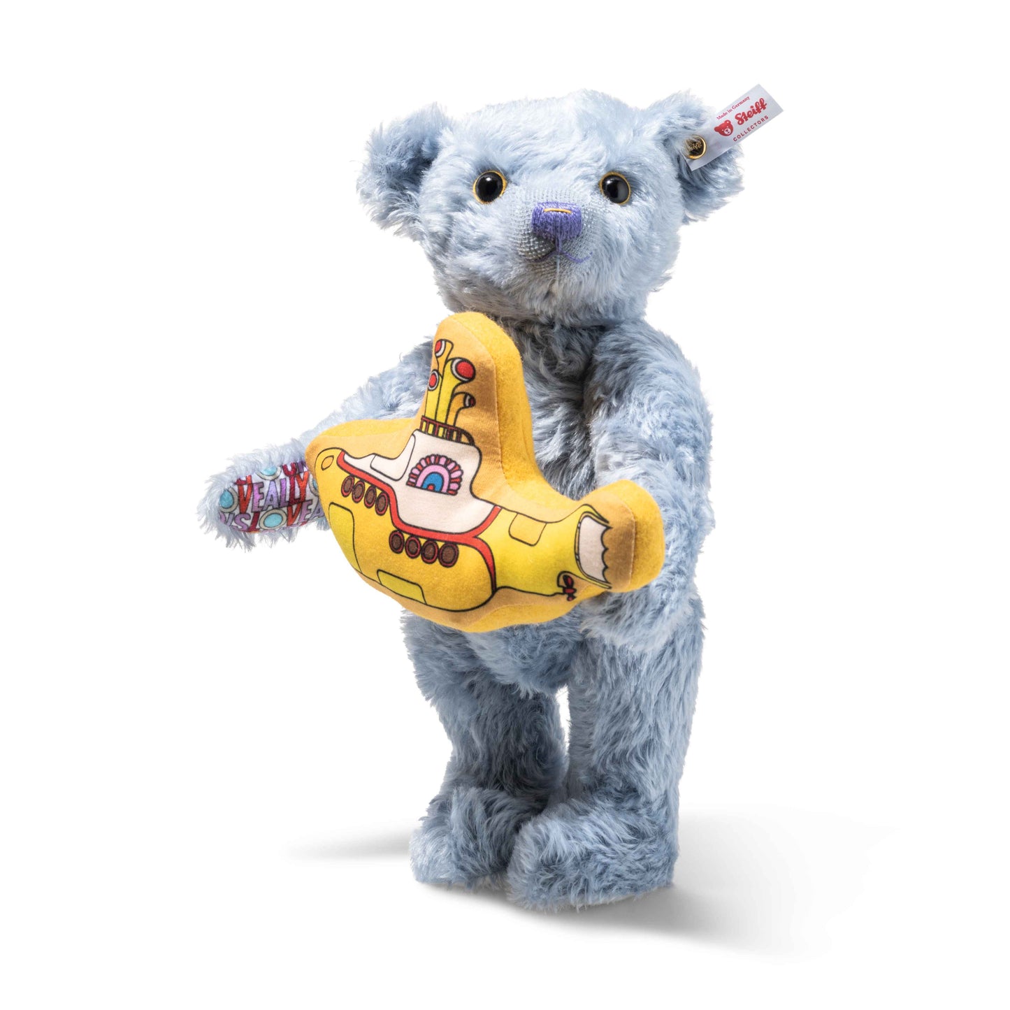 Steiff Rocks! Yellow Submarine Teddybär - 29cm - (356421) - Neu -