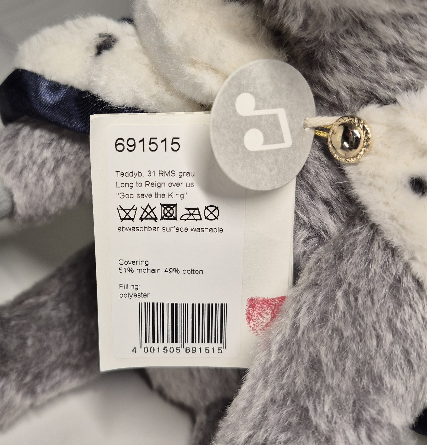 Steiff Long to Reign over us King Charles III Teddy, selten, lim. (2022)